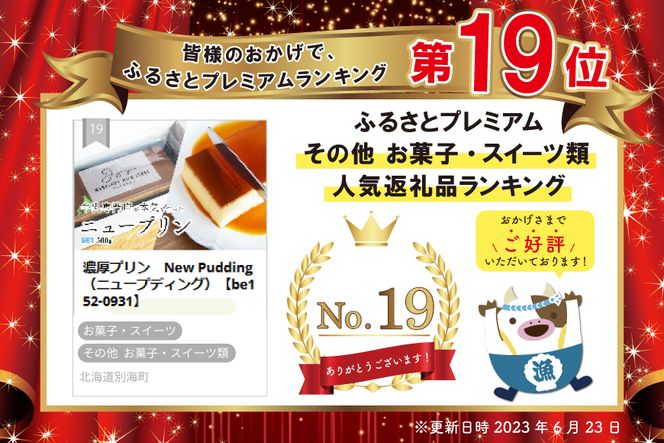 濃厚プリン　New Pudding（ニュープディング）【be152-0931】
