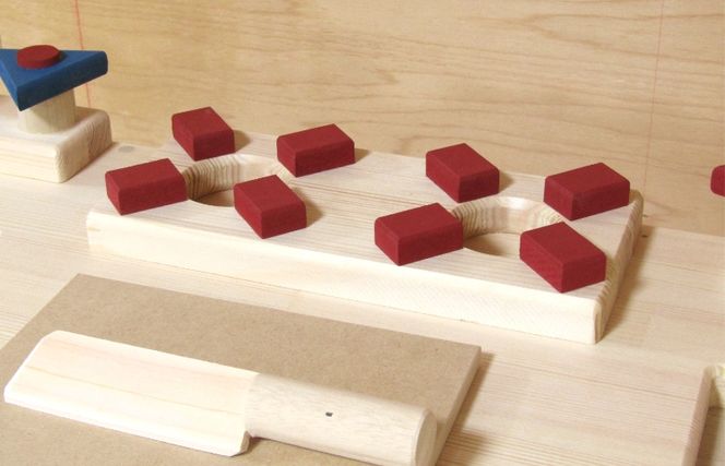 099H2207 手作り木製 ままごとキッチン KBM-W