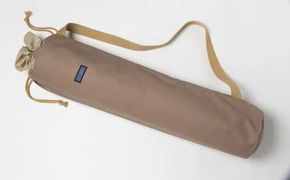 「琉球帆布」ヨガマットケースA（カフェ）- ヨガ マットケース 収納 帆布 手づくり ハンドメイド 軽い 丈夫 布 人気 シンプル おしゃれ 琉球帆布 手仕事 伝統技術 沖縄県 八重瀬町【価格改定】