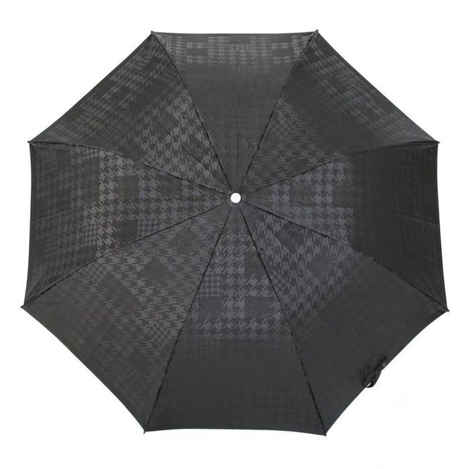 槙田商店【紳士晴雨兼用】折りたたみ傘 monotone 千鳥チェック FAA5022