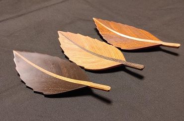 木の葉の銘々皿（小） おまかせセレクト2枚セット 木の香アート『まどころ』