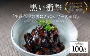 黒い衝撃　生落花生の黒にんにくソース漬け 100g SMBA001