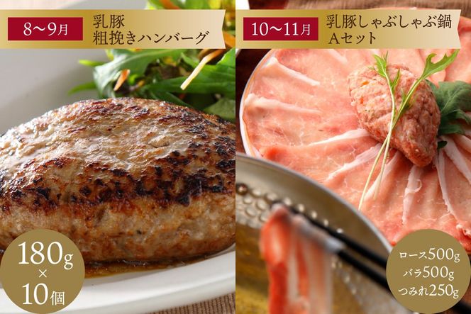 【I-008】乳豚バラエティ定期便【隔月・年6回定期便】