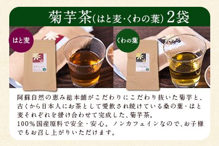 菊芋ポリポリと選べるお茶(15包入り)セット 選べるお茶【くわの葉&くわの葉】《30日以内に出荷予定(土日祝除く)》熊本県 大津町 菊芋茶 FSSC22000取得 はと麦 くわの葉 株式会社阿蘇自然の恵み総本舗---so_shpc_30d_23_11500_15p_kk---