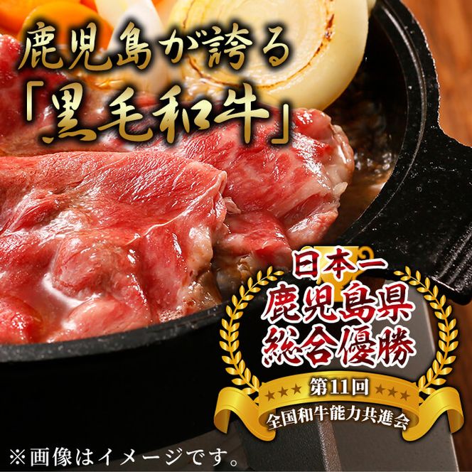 【数量限定】鹿児島黒牛・茶美豚食べ比べセット計1.2kg! b8-029