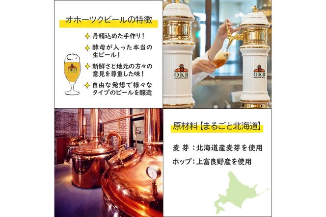 【予約：2024年9月上旬から順次発送】【期間限定】オホーツクビール 「まるごと北海道」 4本セット ( 地ビール 限定 飲料 お酒 ビール 瓶ビール 北海道 ) 【028-0010-2024】