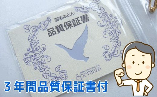 AM019【ダブル】洗濯機で洗える2枚合わせ羽毛ふとん【新津】｜合い掛け　肌掛け　オールシーズン