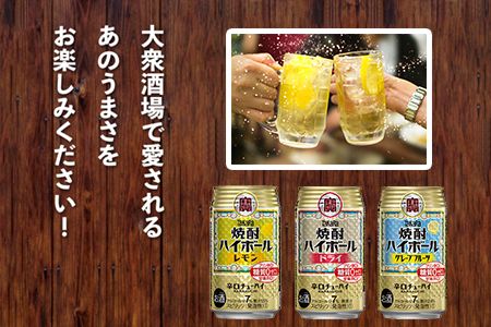 ＜TaKaRa焼酎ハイボール レモン・ドライ・グレープフルーツ 350ml×各24本 計72本＞翌月末迄に順次出荷【c533_mm_x4】