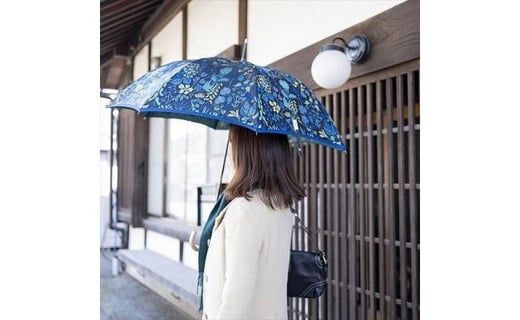 槙田商店 長傘 スティグ リンドベリ【HERBARIUM】ブルー(ハーバリウム) 晴雨兼用 FAA5055