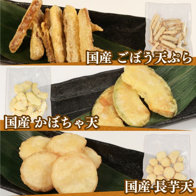 冷凍食品5種類セット 【6回連続 / 定期便】 いか塩天ぷら いか唐揚げ ごぼう天ぷら かぼちゃ天ぷら 長芋天ぷら 各180g×2 計1.8kg [koku007_r6]