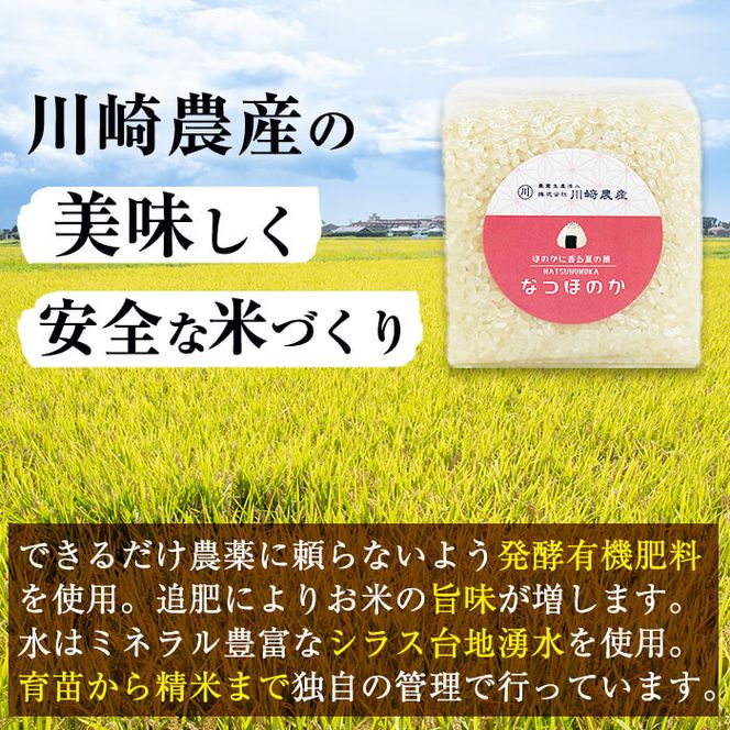 【数量限定】＜米・食味鑑定士監修！＞鹿児島県産なつほのか 真空包装米 合計1.8kg(300g×6パック) p9-023-R6-3w