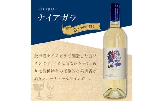 《14営業日以内に発送》キャンベル・アーリー750ml・ナイアガラ750ml 各1本 ( ワイン お酒 酒 ぶどう 赤ワイン 白ワイン セット )【138-0010】