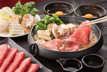 矢板市産 黒毛和牛すき焼き・しゃぶしゃぶセット《敷島ファーム》｜和牛 お肉 牛肉 産地直送 国産 グルメ 
