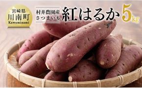 村井農園産さつまいも「紅はるか」5kg 【 宮崎県産 九州産 いも 芋 サツマイモ 野菜 】☆ [E10002]