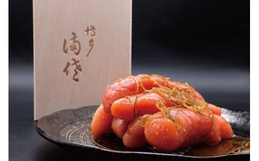 【贈答にも◎】辛子めんたい昆布漬 400g《木箱入り》 [博多料亭 満佐 福岡県 筑紫野市 21760007]