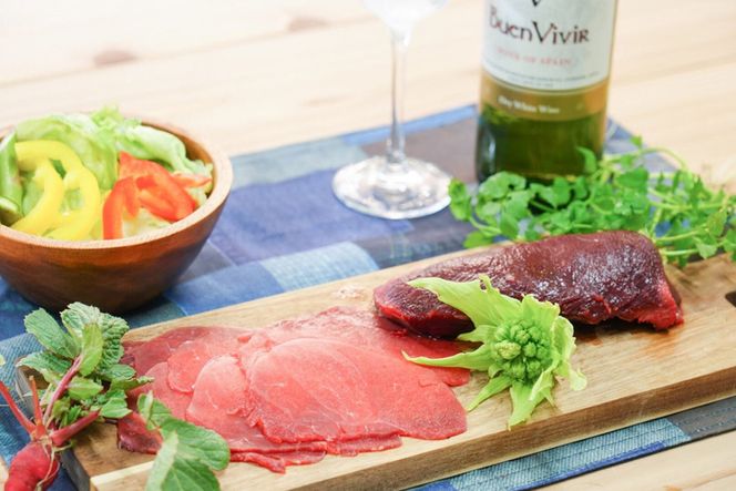 安心安全　ジビエシカ肉セット　スライス・ミンチ・ブロック　約450g [No.403]