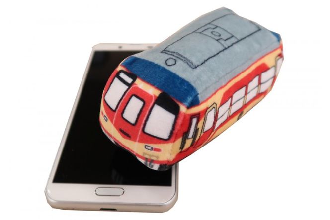 BF102 島鉄 もふもふマスコットキーホルダー＜赤パンツ車両＞ キーホルダー 電車 鉄道 クリーナー 長崎県 島原市