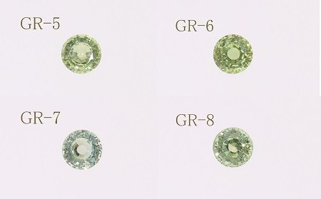 【SJ-85】Pt999　グリーン非加熱サファイアダイヤモンドネックレス　AQ-175