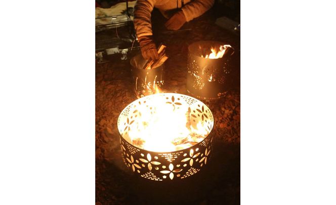 グランピングストーブ（L）　アウトドア キャンプ 焚き火 たき火 たきび 焚火 ※着日指定不可◇