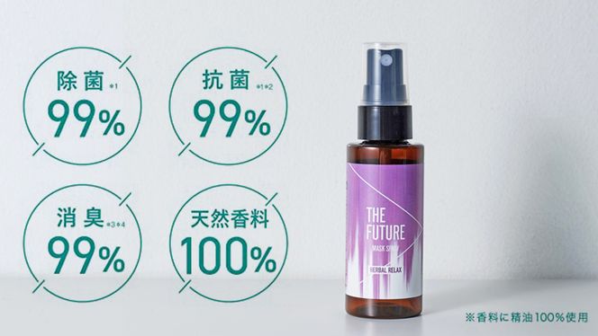 THE FUTURE (ザフューチャー) マスクスプレー 48ml(ハーバルリラックス)×1本 アロマ 香り 抗菌 除菌 消臭 におい 携帯用 日本製  [BX019ya]