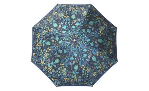 槙田商店 折りたたみ傘スティグリンドベリ【HERBARIUM】ブルー(ハーバリウム) 晴雨兼用 FAA5048