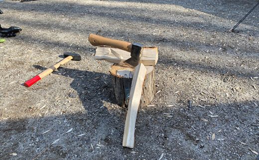 薪割り台 セット 5kg | 北海道産 道東産 広葉樹 木の皮 焚き付け 用 薪 焚き火 初心者 ソロキャンプ キャンプ 10000円 北海道 釧路町 釧路超 特産品 121-1924-08