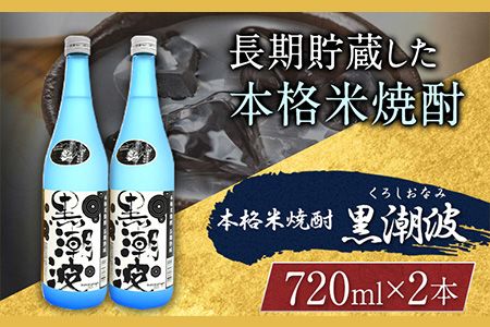 本格米焼酎 黒潮波 (くろしおなみ) 720ml×2本 厳選館[90日以内に出荷予定(土日祝除く)] 和歌山県 日高川町 酒 本格米焼酎 焼酎 米焼酎---wshg_genkn_90d_22_13000_2p---