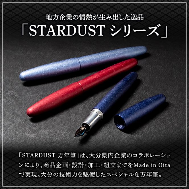 STARDUST 万年筆 (紫鉱 (しこう)：中字・M) 文房具 文具 ペン 筆記用具 贈り物 大分県 佐伯市【EQ042】【Oita Made (株)】