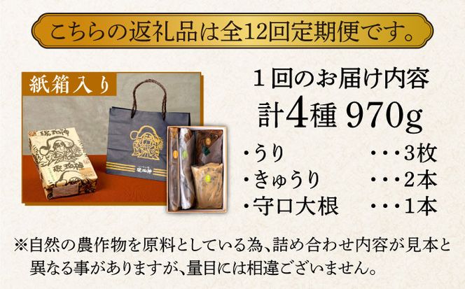【全12回定期便】奈良漬 「琥珀漬」紙箱入り 970g【明治神宮ご奉献品】《築上町》【有限会社奈良漬さろん安部】奈良漬 奈良漬け ギフト 贈り物 贈答[ABAE051]
