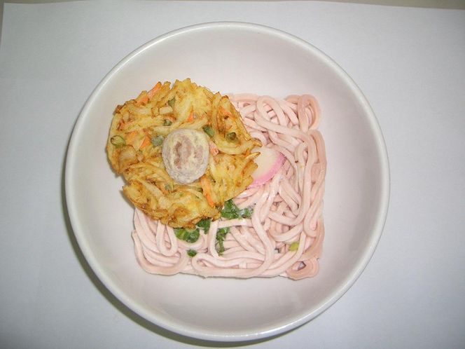 冷凍　かき揚げ梅うどん５食　T154