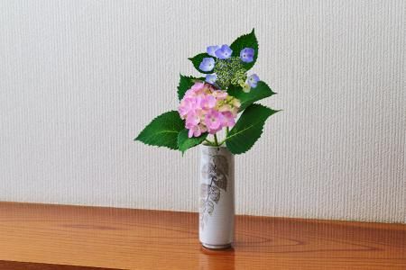 和紙染草花文花入 【日の隈窯 和紙染 和紙 佐賀 陶器 粉引き 鉄