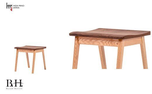 D120-04 B.H.スツール【オーク+ウォルナット材】 JBH-DSX2012 PNO+W