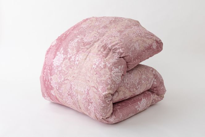 羽毛布団 シングル ホワイト ダック ダウン 93％1.3kg ブルガリア産 80番手サテン (アリーチェピンク) 本掛け / 川村羽毛 / 山梨県 韮崎市 [20743611] 羽毛 布団 羽毛ふとん 本掛け布団