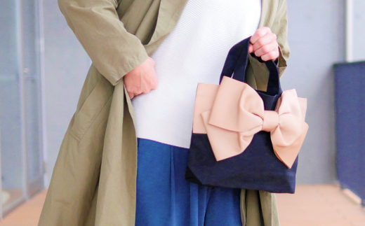 【ハンドメイド作家作品】candy bag ( ブラウン )& ヘアゴム 1個 セット《築上町》【＊serendipity＊】 [ABAS014]