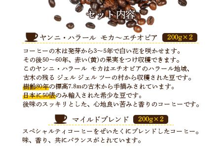 ＜希少豆とブレンドコーヒー＞翌月末迄に順次出荷【c220_el_x2】