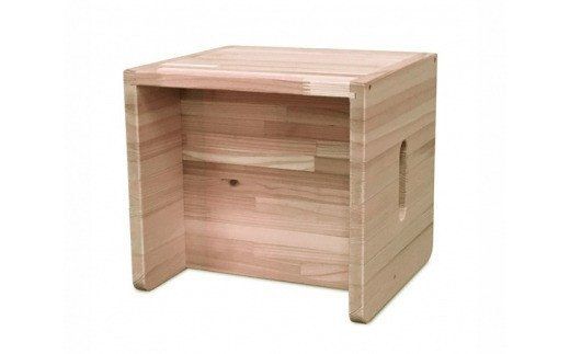 ＜多用途＞箱イス こども用 ／ 椅子 踏み台 木製 [センティード 埼玉県 小川町 126]