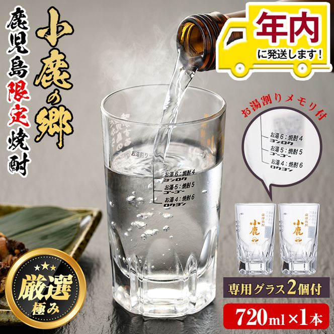 12月17日までのご入金で年内発送！薩摩焼酎 鹿児島県限定販売！小鹿の