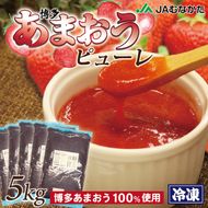 冷凍「博多あまおうピューレ」1kg×5袋【JAほたるの里】_HA1046