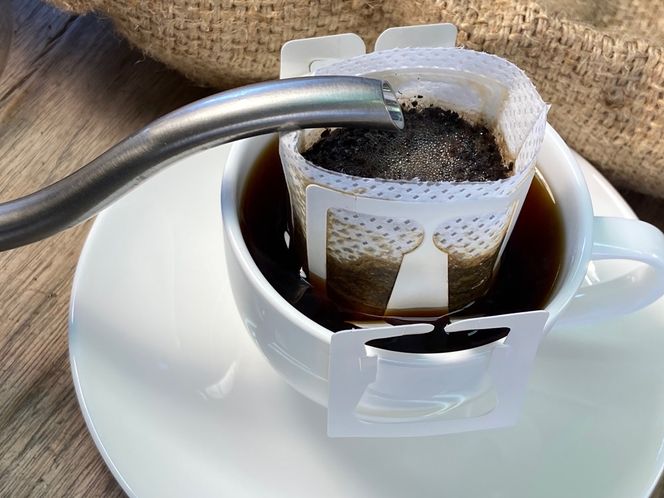 自家焙煎珈琲豆 SAKURA BLENDドリップバッグ (シティロースト) 12g×15袋｜SAKURA黒猫堂 珈琲 コーヒー 焙煎 ドリップコーヒー 