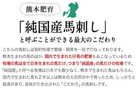 上赤身馬刺し100g×6セット(10ml×6袋)《7月中旬-9月末頃出荷》熊本県 玉名郡 玉東町 馬刺し 国産 赤身 送料無料 肉 タレ付き 600g 牛肉よりヘルシー---gkt_fkgakm_bc79_23_20000_600gt---