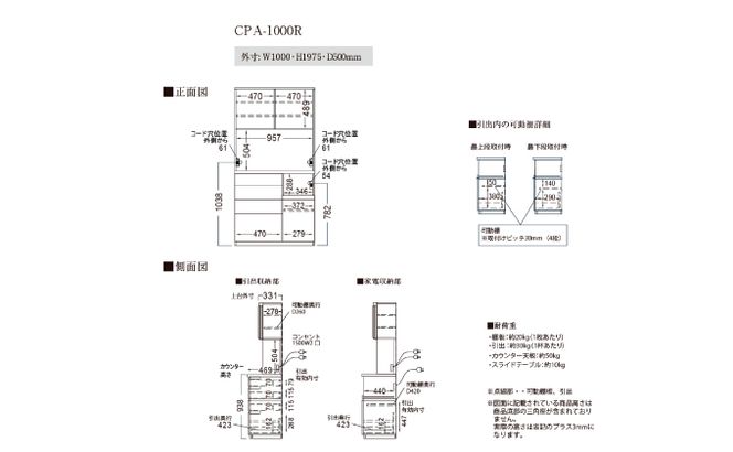 キッチンボードCPA-1000R [No.857]