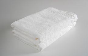 G2054 【スピード発送】シルキータッチ バスタオル ホワイト 2枚