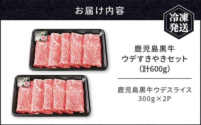 鹿児島黒牛ウデすきやきセット（計600g）　K127-012