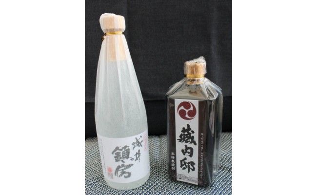 麦焼酎 「城井鎮房」1本 + 銘菓 「寒菊」2袋 セット《築上町》【株式会社　ついきプロヴァンス】 [ABAN001]