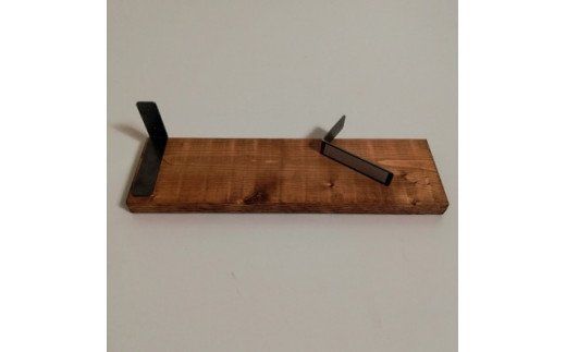 無垢材 ウォールシェルフ 3個 画鋲取付け [新星金属製作所 大阪府 守口市 20940842] 賃貸 リビング 玄関  シェルフ 飾り棚 子供部屋 トイレ インテリア 収納