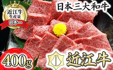 近江牛A5ランクカルビ焼肉用【400g】【DG04U】