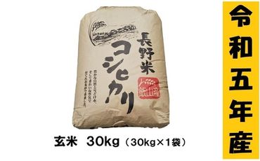 【令和5年産 】「飯山こしひかり」玄米30kg(5-60A)