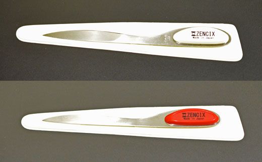 H10-166 ステンレス ペーパーナイフ2本セット赤白 S-PN―RW
