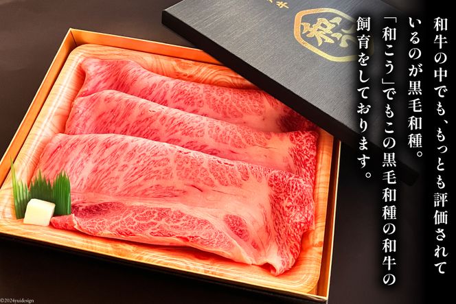 牛肉 甲州牛 肩ロース すき焼き用 スライス 300g [和こう 山梨県 韮崎市 20742491] 肉 黒毛和牛 和牛 ロース すき焼き 霜降り 赤身 冷凍 薄切り 甲州