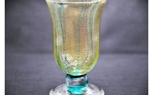金彩冷酒杯 緑 HA-03-2【粋工房】_HA1631